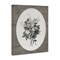Stupell Industries Round Vignette of Flowers Canvas By Lettered and Lined